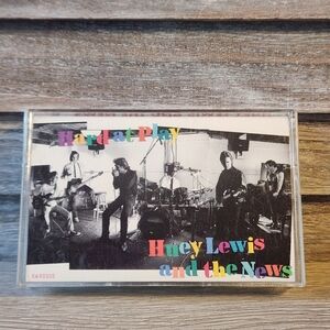 🔥 Huey Lewis and the News Hard At Play Cassette Tape Music Pop Rock